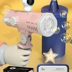 Pistolet do baniek Space Rabbit Bubble Telescope
