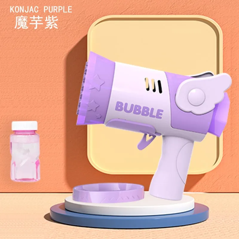 Pistolet do baniek Konjac Purple Bubble fioletowo-biały