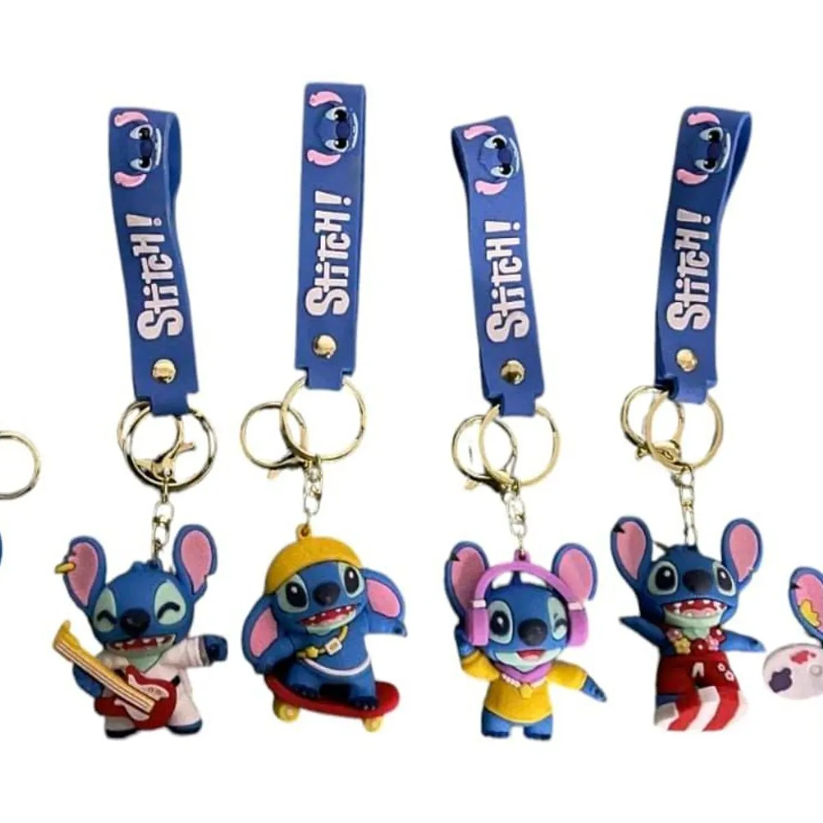 Brelok do Kluczy Stitch 6 wzorów niebieski