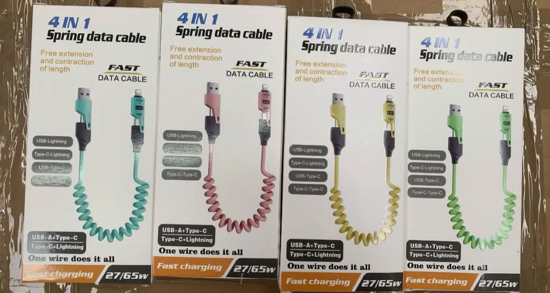 Kabel 4w1 FAST do ładowania USB Typ-C 1m