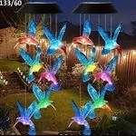 Solarna lampa wisząca kolibry LED