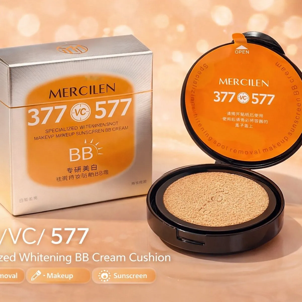 Podkład w poduszce Mercilen 377/NC577 BB Cream Cushion