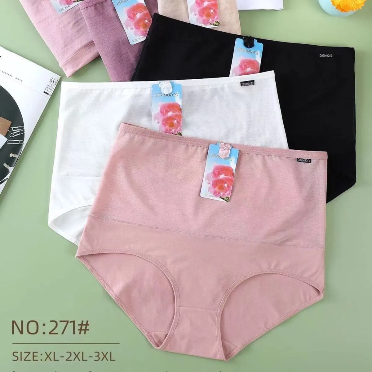 Majtki damskie XL-XXL 95% bawełna 5% elastan NO:271