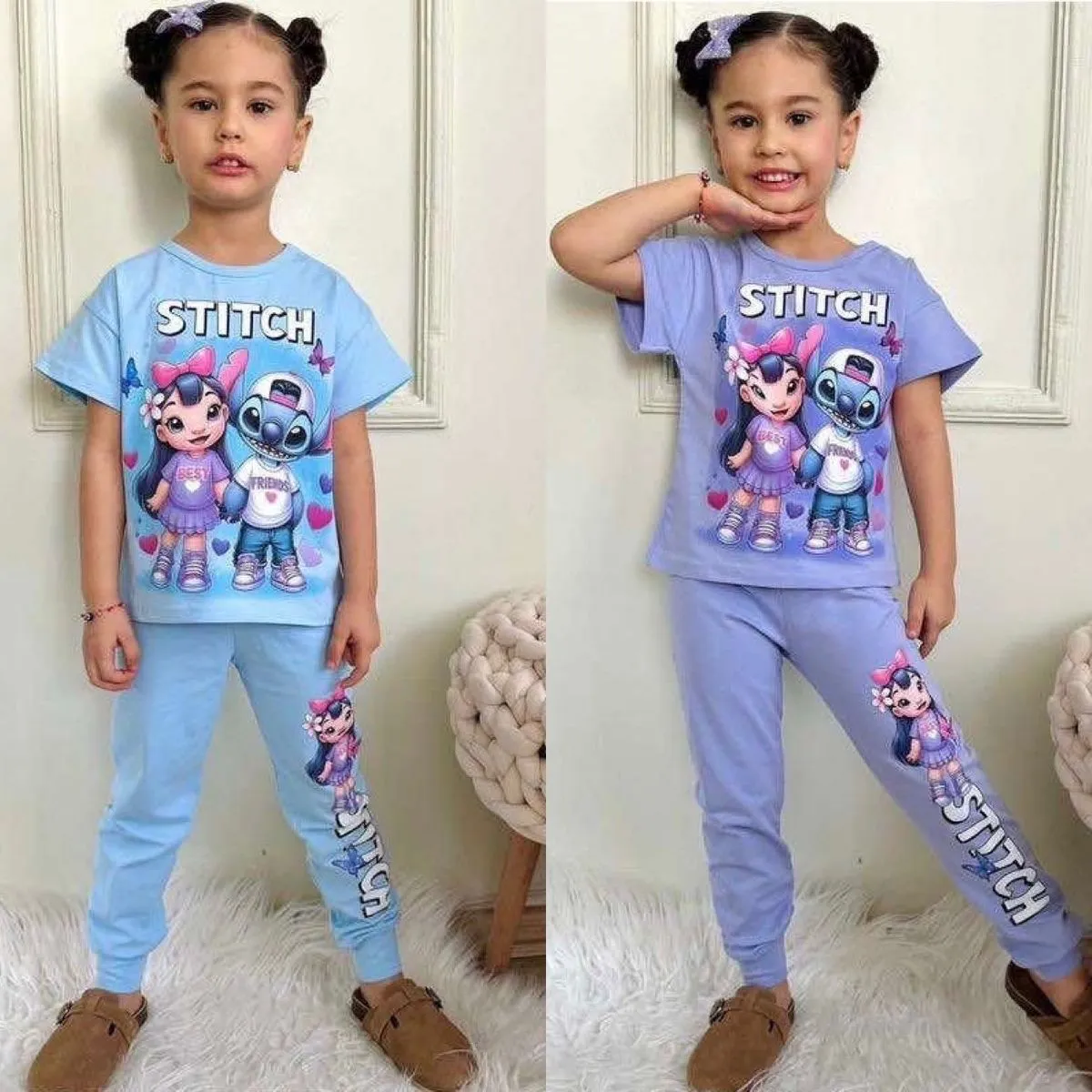 Komplet Piżama Dziecięca Stitch 3-10L