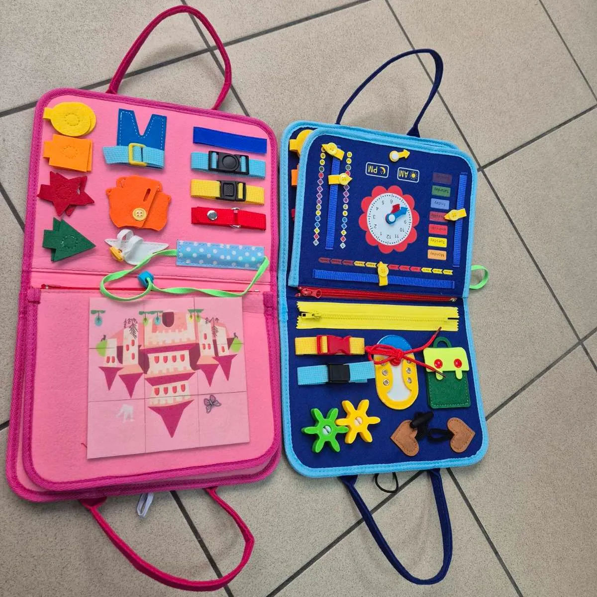 Tablica Manipulacyjna dla Dzieci z Elementami Sensorycznymi