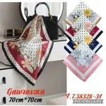 Chusta Damska Kwiatowa 70 cm x 70 cm Wielobarwna