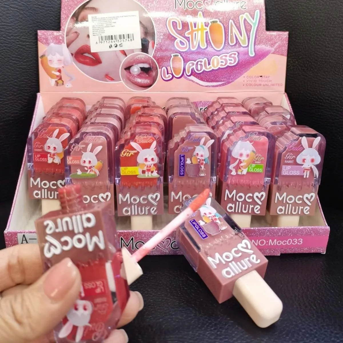 Błyszczyk Mocallure Lody Królik Lipgloss 24szt