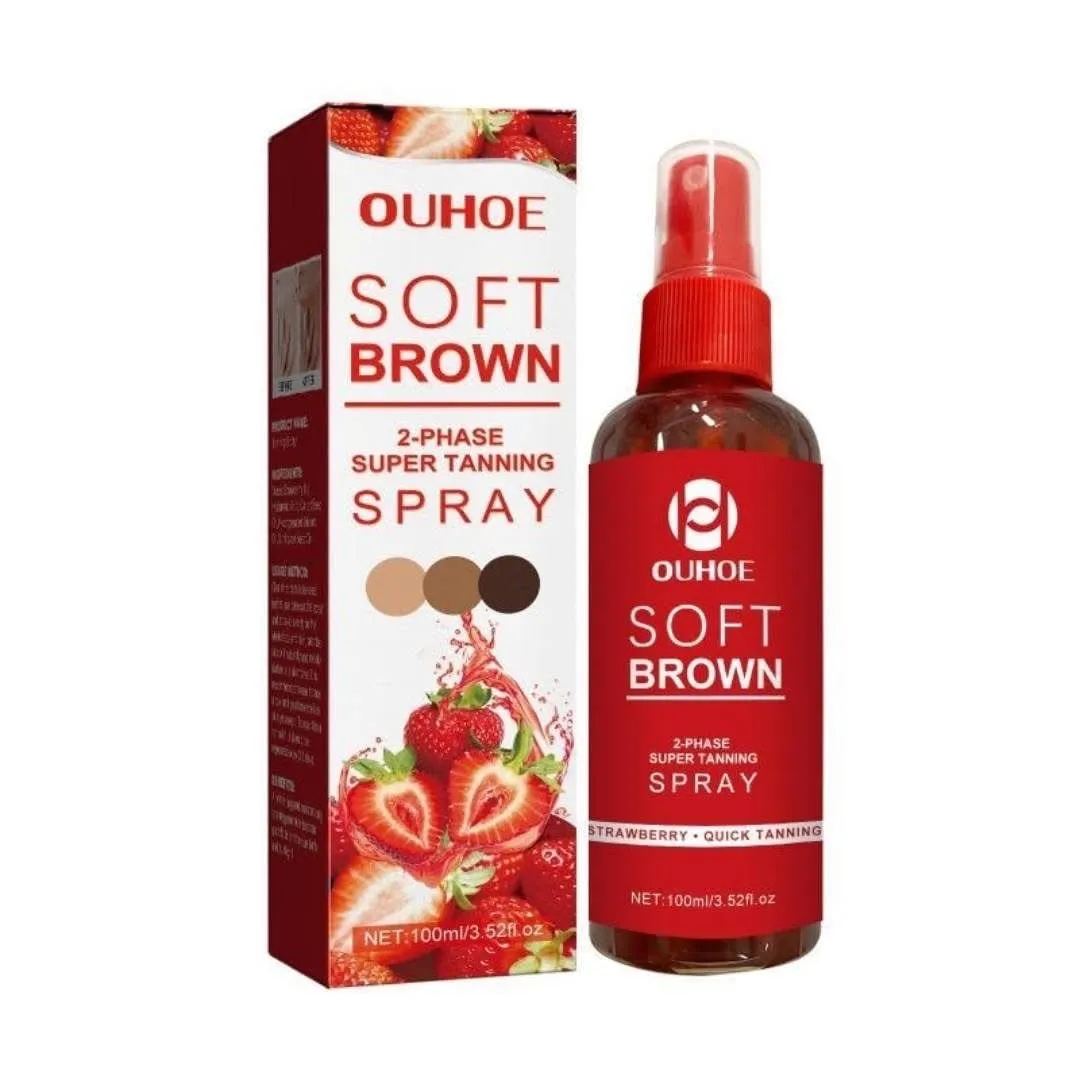 Ouhoue Soft Brown 2-Phase Tanning Spray Truskawka 100ml