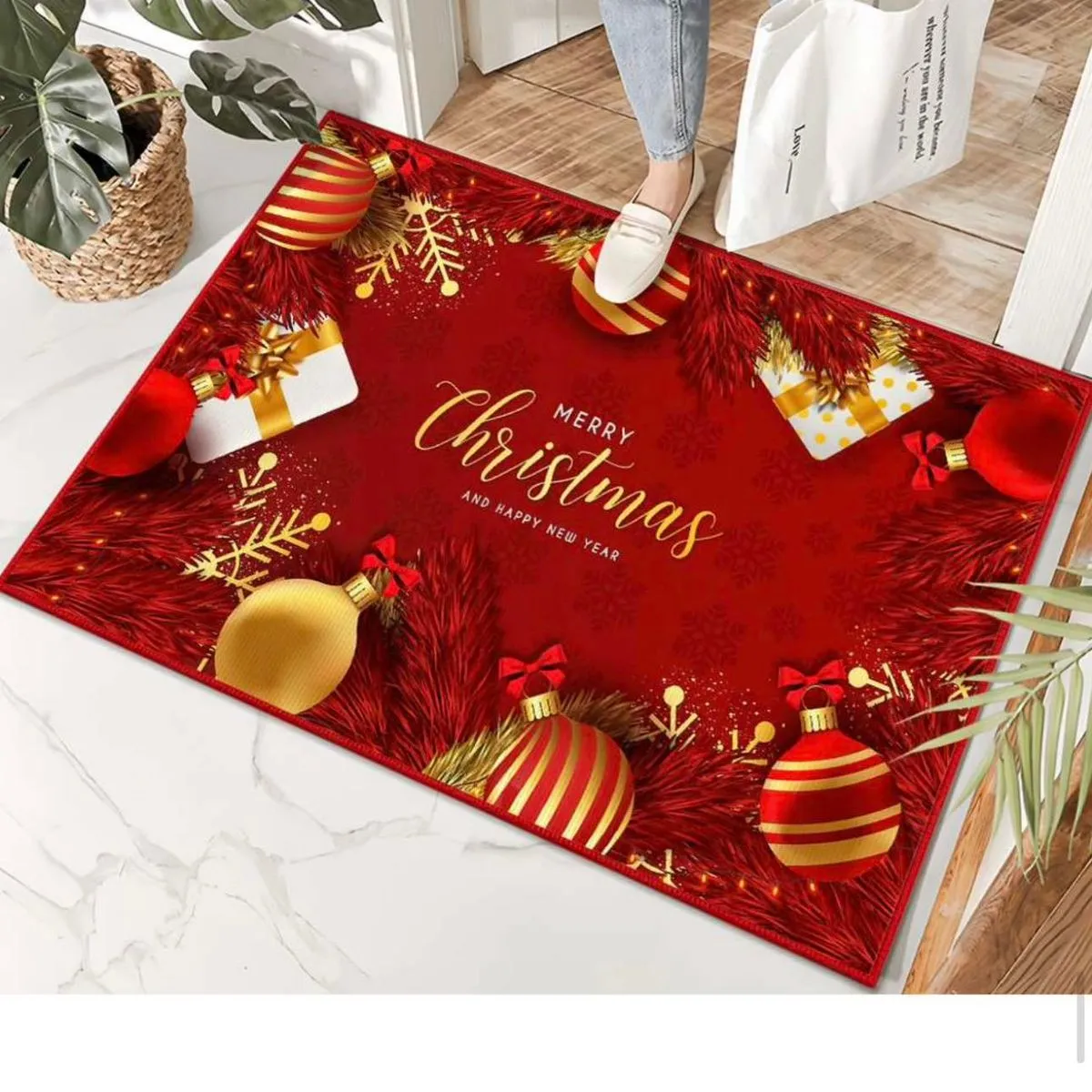 Dywan świąteczny 80x120 cm Merry Christmas