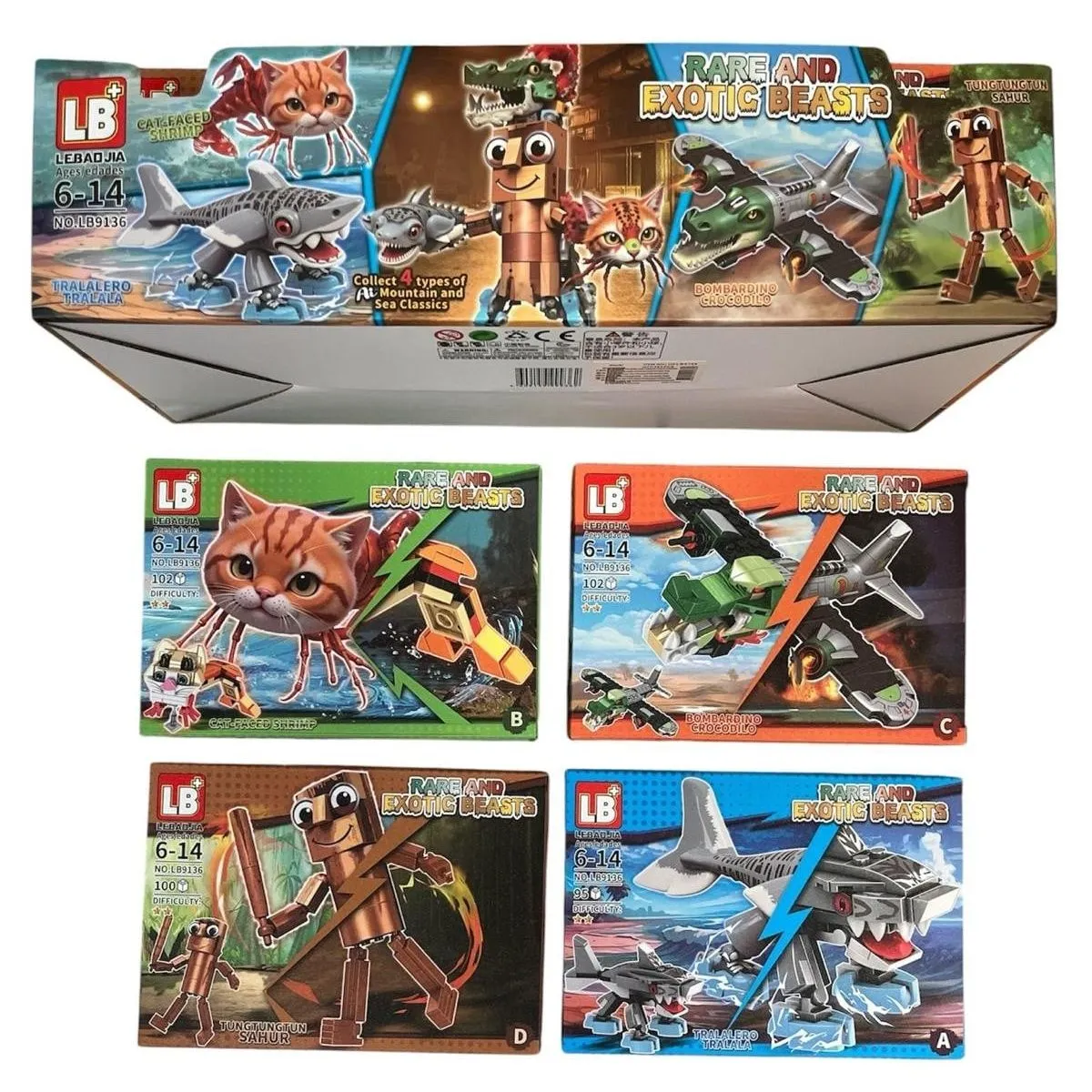 Zestaw klocków LB Rare and Wild Exotic Beasts 5w1