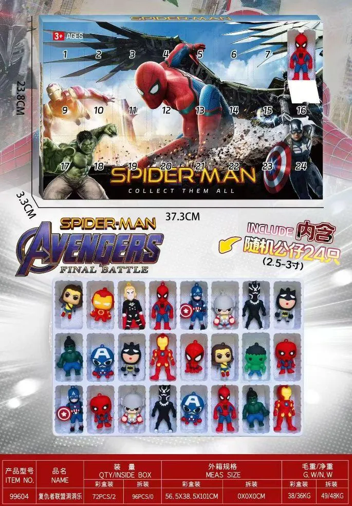 Kalendarz Adwentowy Spiderman Avengers Final Battle 24 dni