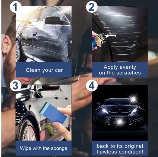 Krem do usuwania zarysowań i polerowania samochodu 15ml z gąbką