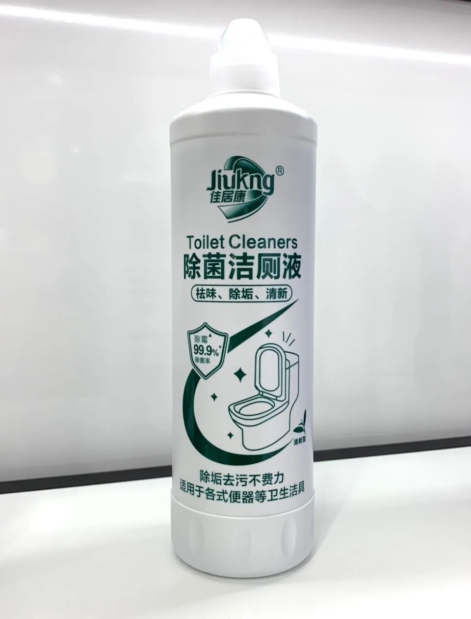 Płyn Dezynfekujący do Toalet Jiukng 800ml, 99.9% Skuteczności