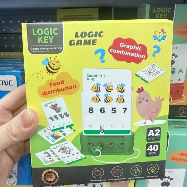 Gra logiczna Logic Key 40 elementów, STEM, Part-I