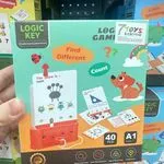 Gra logiczna Logic Key 40 kart z podstawą i sznurkiem, etap A1