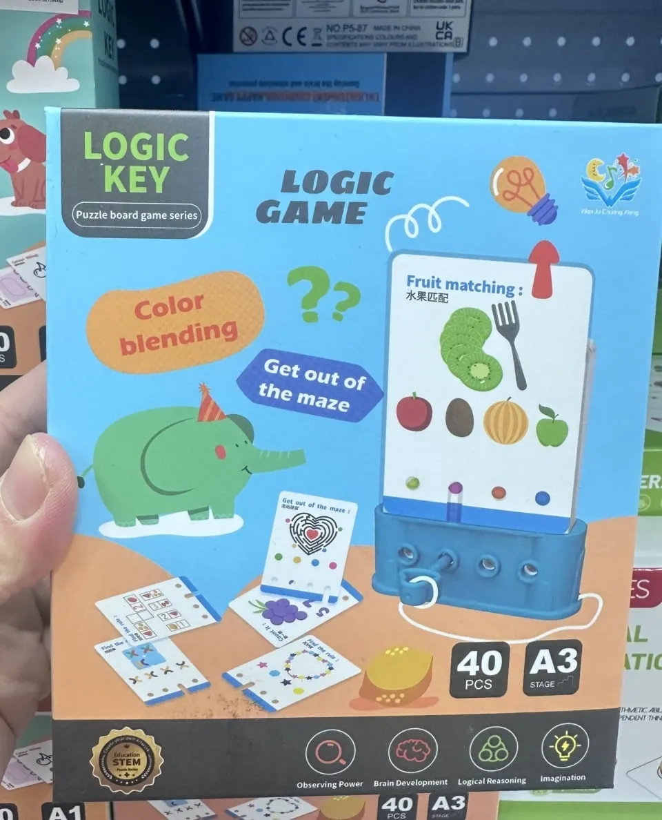 Zabawka Logic Game 40PCS - Gra logiczna Fruit Matching Logic Key