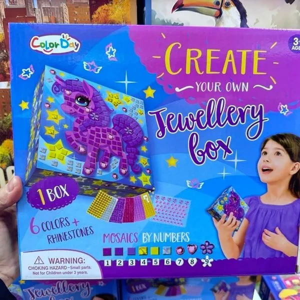 Zestaw kreatywny Color Day: Szkatułka Jednorożec Mozaika DIY 3+