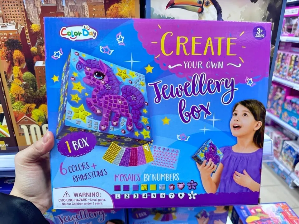 Zestaw kreatywny Color Day: Szkatułka Jednorożec Mozaika DIY 3+