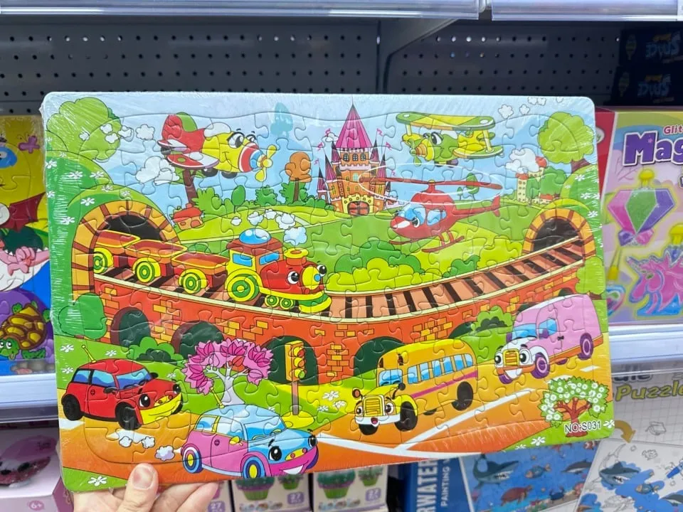 Puzzle dla dzieci PK12120 bajkowe zwierzęta, żaba z dużymi oczami