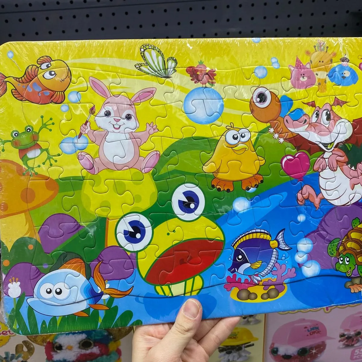 Puzzle dla dzieci PK12121 Zwierzątka i Domek - Kolorowa Układanka