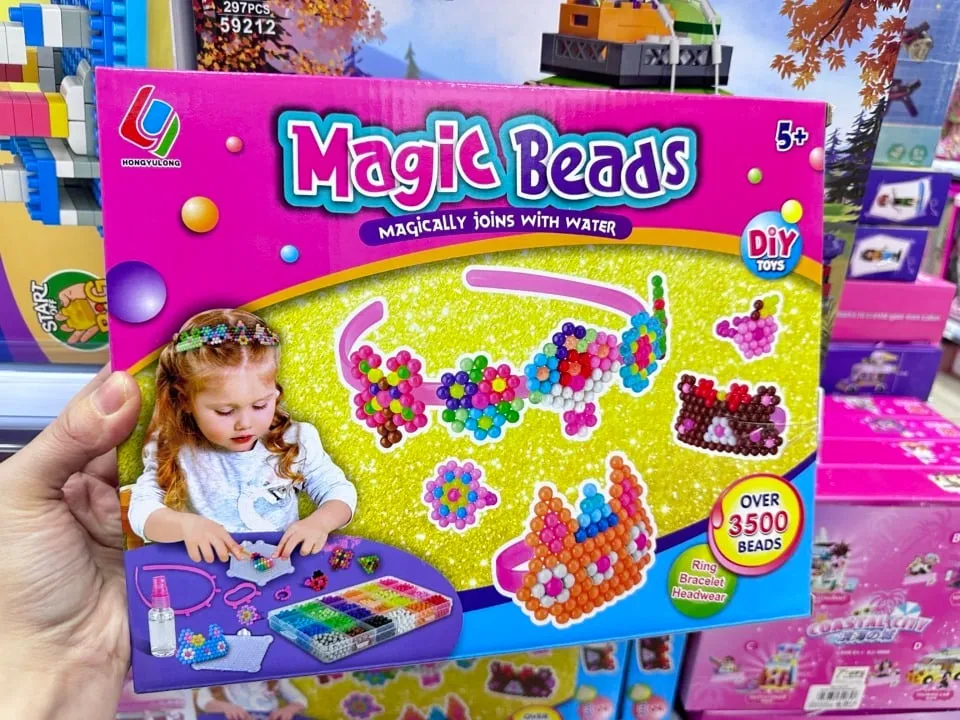 Magic Beads DIY Toys, ponad 3500 koralików, zestaw wodny