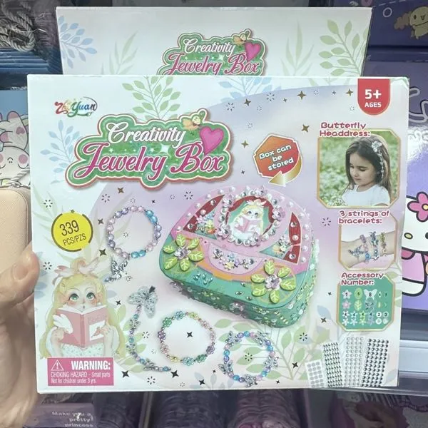 Creativity Jewelry Box 339PCS - Zestaw do biżuterii z kuferkiem