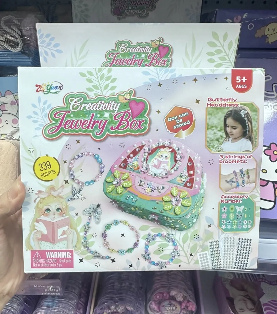 Creativity Jewelry Box 339PCS - Zestaw do biżuterii z kuferkiem