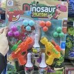Dinosaur Hunter zestaw: 2 pistolety na kulki i kręgle + 12 kulek