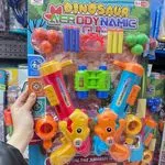 Pistolet dinozaur aerodynamiczny zestaw 2 szt. z lornetką i pociskami