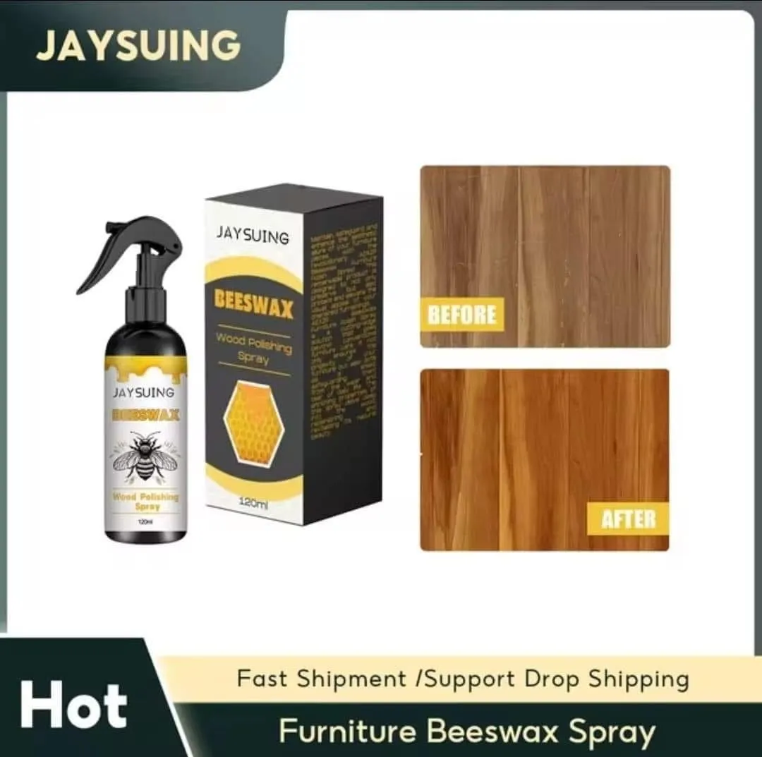 JAYSUING Beeswax Spray do mebli 120ml - wosk do polerowania drewna