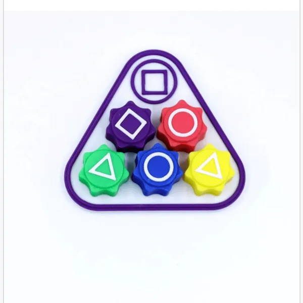 Gry Gonggi Squid Games - Zestaw Gwiazdki na Podstawie, 5 kolorów