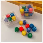 Gry Gonggi Squid Games - mini zabawki z symbolami, kolorowe plastikowe