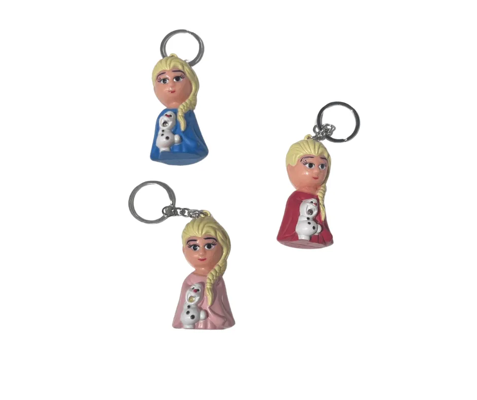 Brelok do Kluczy Figurka Elsa z Olafem Mix Kolorów 24szt