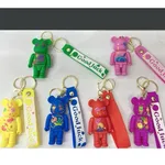 Brelok miś Good Luck Bearbrick mix kolorowe wzory