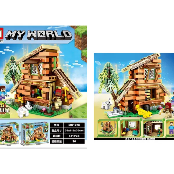 Klocki My World Minecraft Treehouse 541 el. MG1220 z figurkami