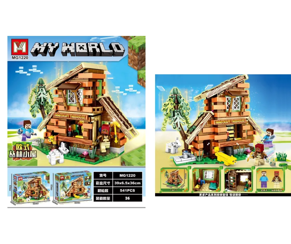 Klocki My World Minecraft Treehouse 541 el. MG1220 z figurkami
