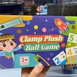 Gra Clamp Plush Ball Game dla dzieci 3+ z chwytakiem i kartami