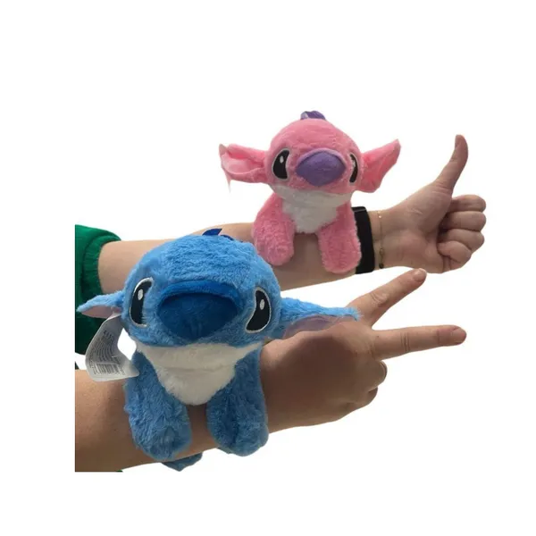 Maskotka na rękę Stitch i Angel - Pluszowa opaska samozaciskowa