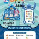 Telefon interaktywny Stitch DW-18 muzyczny 14.6cm mix kolorów