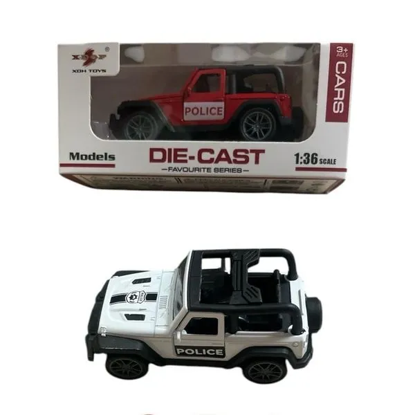 Model samochodu terenowego Police Die-Cast 1:36 XDH TOYS metalowy mix