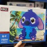 Klocki konstrukcyjne XINZ Stitch 7224, 3454 szt. niebiesko-różowe