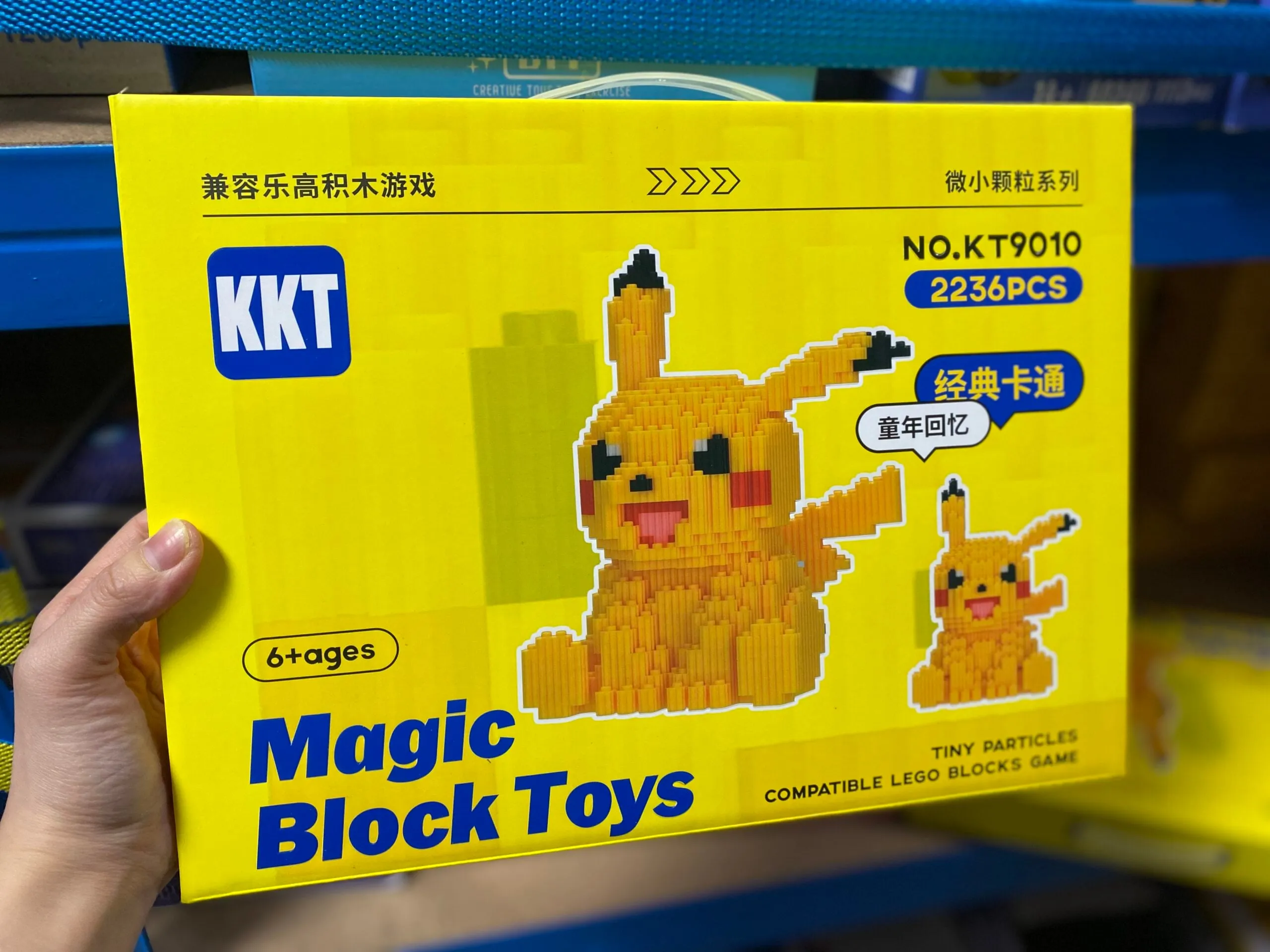 Klocki Magic Block Toys Pikachu, 2236 mikro elementów, model KT9010