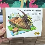 Drewniane puzzle 3D Dynastes 73 elementy PlayfulMario