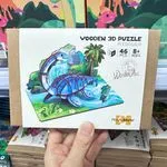 Drewniane puzzle 3D Plesiozaur 46 elementów PlayfulMario