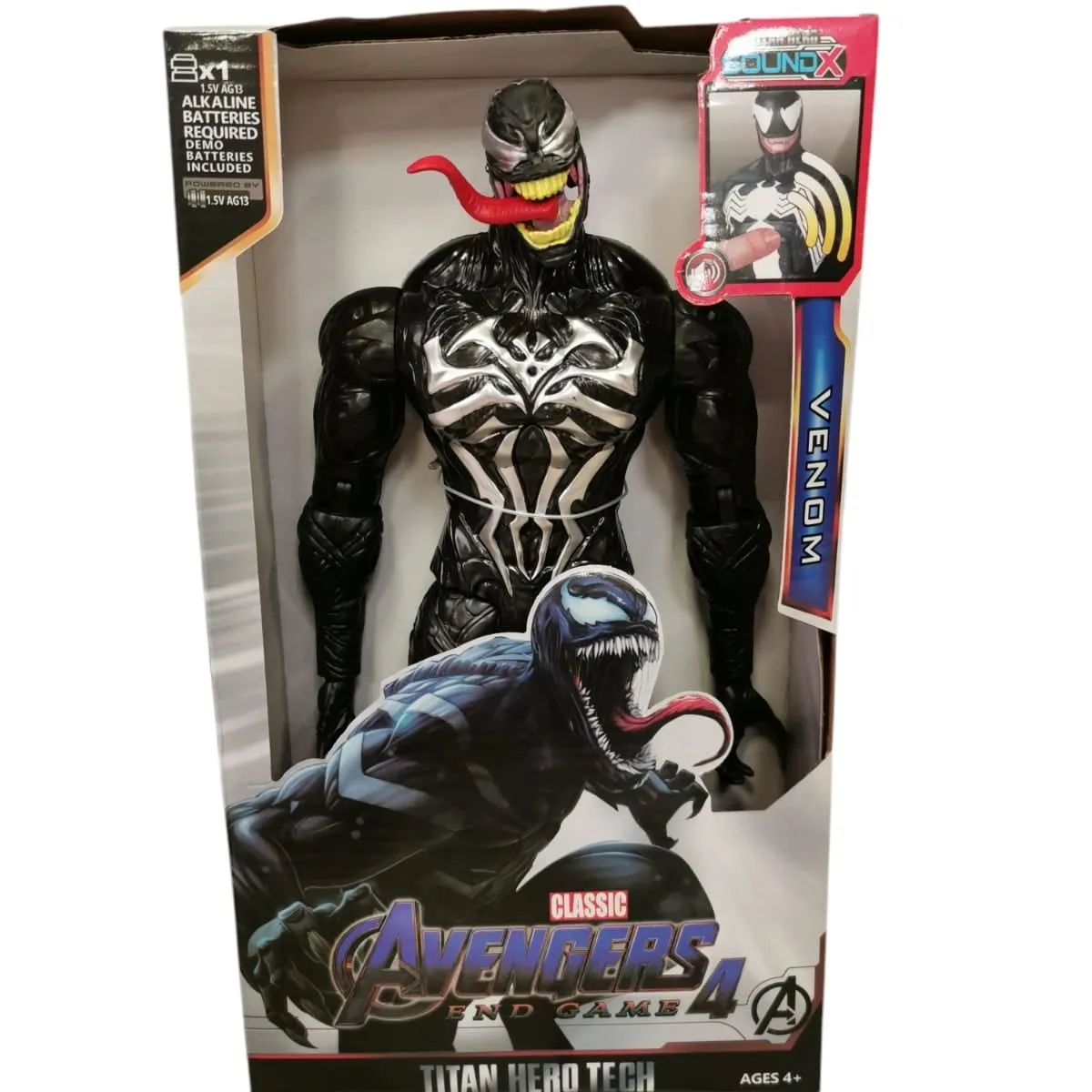 Figurka akcji Venom Avengers Titan Hero Tech z dźwiękiem SoundX