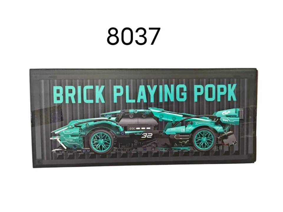 Klocki konstrukcyjne Brick Playing Popk 8037 Samochód wyścigowy