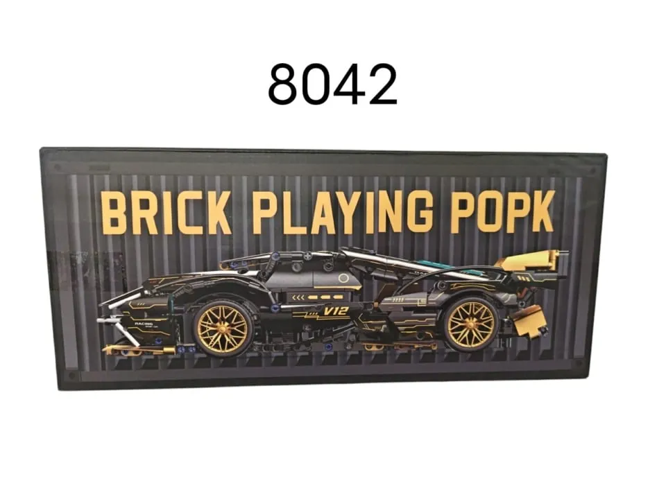 Klocki konstrukcyjne Brick Playing Popk 8042 V12 Samochód sportowy