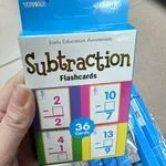 Karty edukacyjne Subtraction Flashcards 36 szt. Yutian do odejmowania
