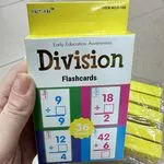 Karty edukacyjne Division Flashcards 36 szt. YUTIAN nauka dzielenia