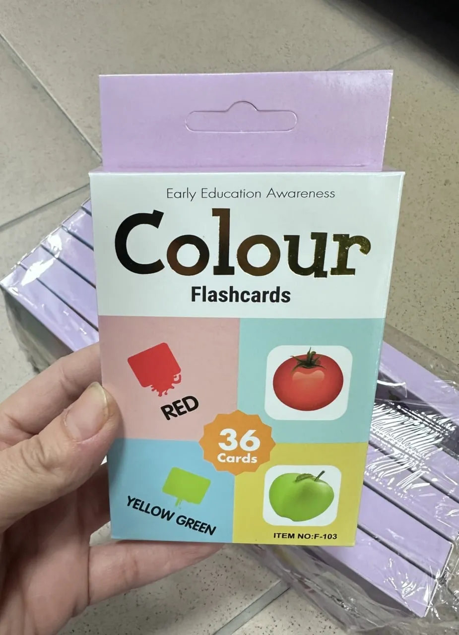 Karty edukacyjne Colour Flashcards 36 szt. nauka kolorów F-103